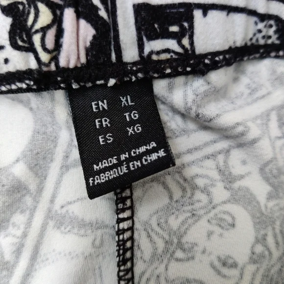 Women's Graphic Lounge Lants / Leggings Size XL Retro - Picture 3 of 4